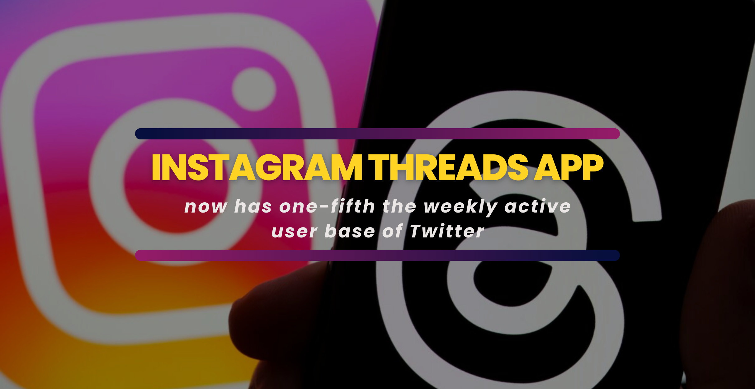 Instagram Threads now has one-fifth the weekly active user base of Twitter